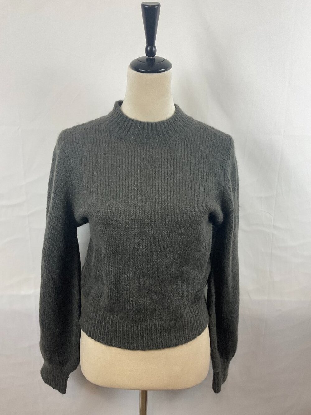 Rolla's Sweater S Gray Long Sleeve Mohair Blend